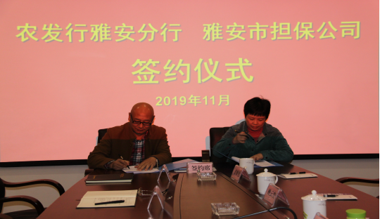 1574845245116129.png 開創(chuàng)“銀擔(dān)”合作先河 助力綠色發(fā)展示范市建設(shè) 市擔(dān)保公司與農(nóng)發(fā)行雅安市分行簽訂合作協(xié)議.png